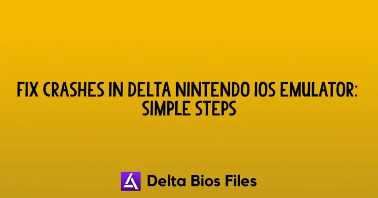 Fix Crashes in Delta Nintendo iOS Emulator Simple Steps